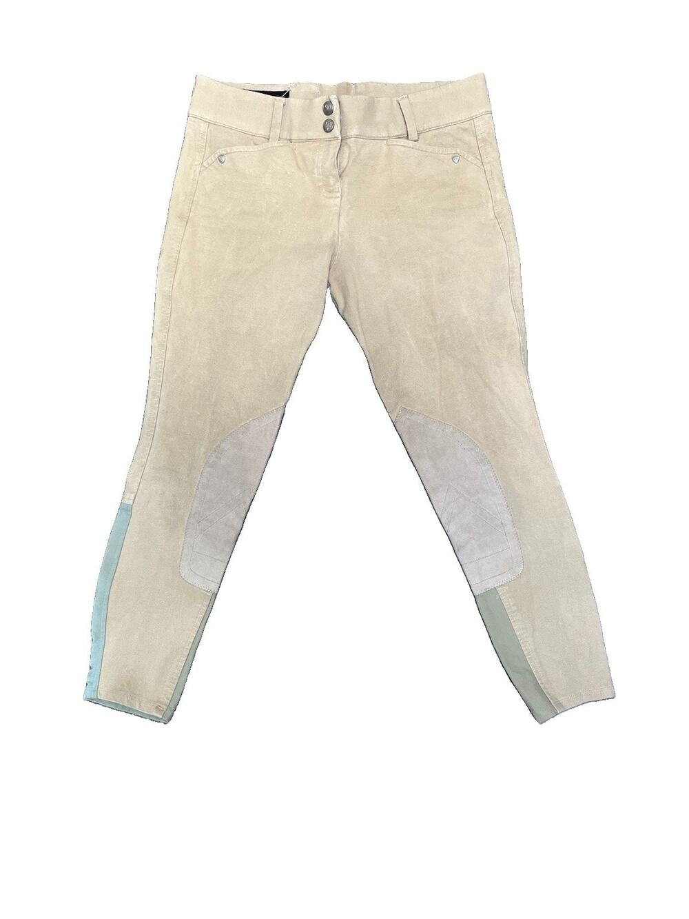 Ariat Heritage Full Seat Breeches Women 24R Tan Knee Patch Riding Pants Horses